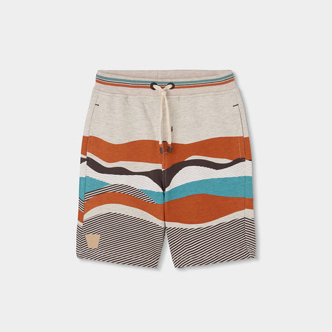 Short en molleton effet flame