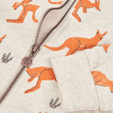 veste molletonnée imprimée