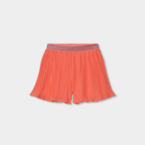 Bermuda plissettati rosa con vita elasticizzata e design elegante