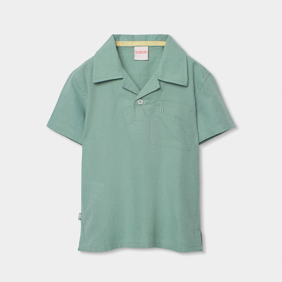 Polo en lin de la Ligne Vêtements Enfant Boboli, uni avec coupe ample.
Composizione: 70% Cotone 3...