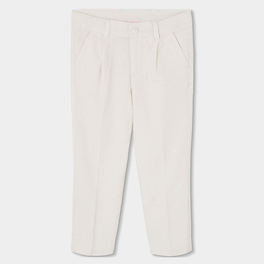 Pantaloni in lino della Linea Abbigliamento Bambino Boboli, con modello classico e misura regolab...