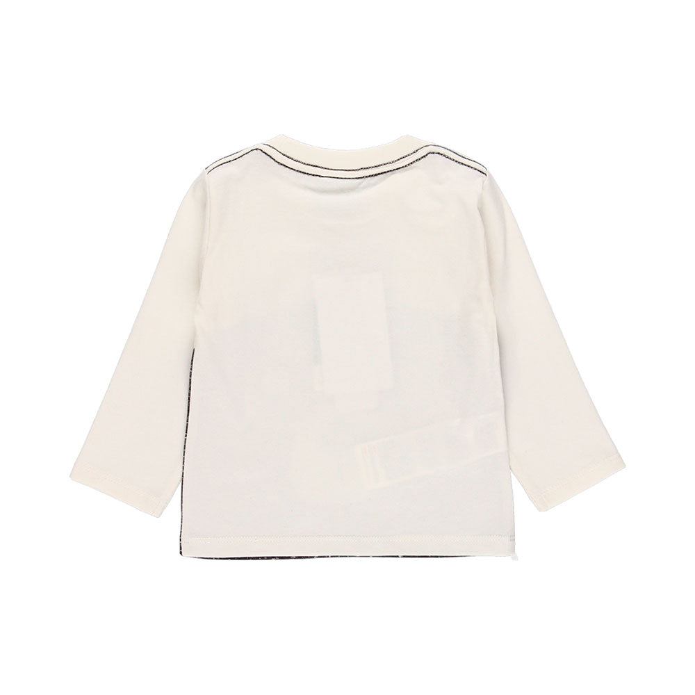 
Long-sleeved T-shirt from the Boboli Children's Clothing Line, with contrasting color print, and...