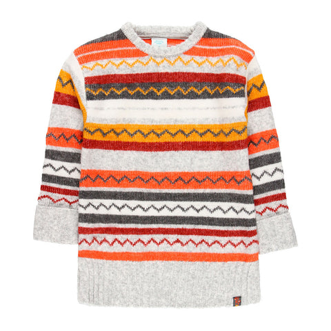 Robe en maille jacquard pour fille
