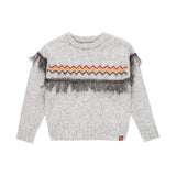 Maglione  con frange - BOBOLI - Sesso: Bambina - Colore: uni - Stagione: Autunno-Inverno