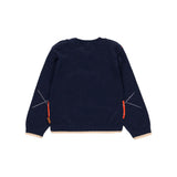 Rhombus knitted sweater for boys