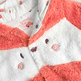 Combinaison en peluche avec capuche pour bébés