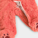 Combinaison en peluche avec capuche pour bébés