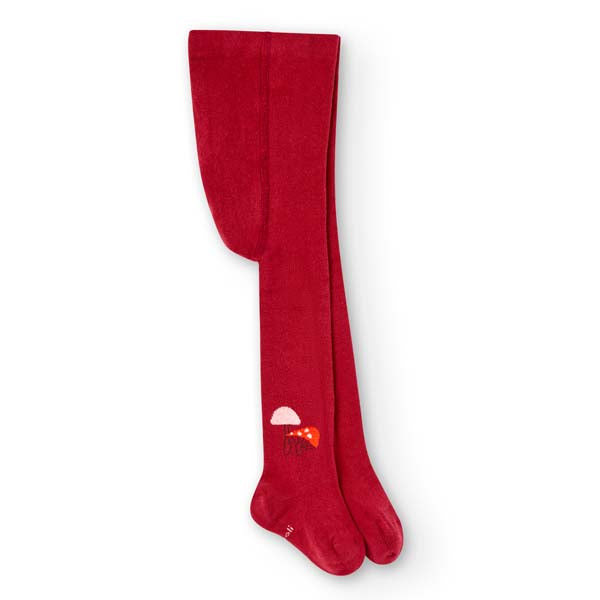 Collant en molleton de la Ligne Vêtements Fille Boboli, avec impression en contraste de couleur. ...