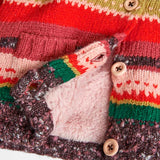 Veste tricot rayée pour bébés