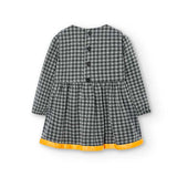 Robe en jersey vichy pour fille