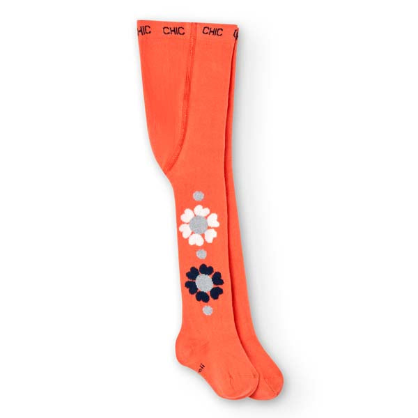 Calzamaglia de la Ligne Vêtements Fille Boboli, avec des imprimés floraux en contraste de couleur...