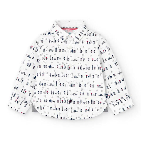 Chemise oxford manches longues pour bébés
