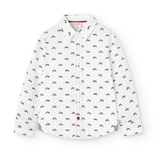 Chemise de la Ligne Vêtements Enfant Boboli, avec un motif de petites bicyclettes.
Compostion : 1...