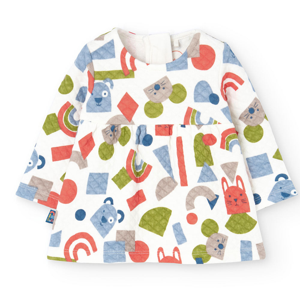 Abtino de la Ligne Vêtements Fille Boboli, matelassé avec un motif multicolore et des petits bout...