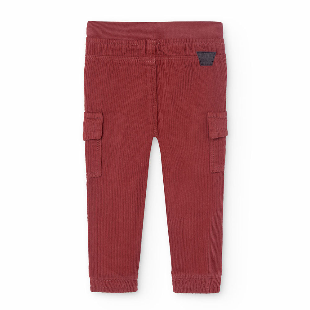 Pantalon de la Ligne Vêtements Enfant Boboli, en velours côtelé avec élastique à la taille et gra...