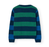 Maglione maglieria a righe per ragazzo