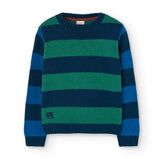 Maglione maglieria a righe per ragazzo