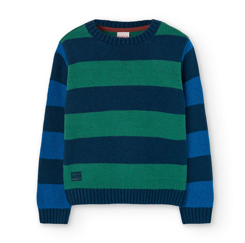 Pull en maille rayé pour garçon