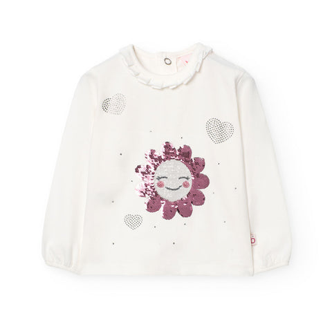 Maglietta jersey elastico - BOBOLI - Sesso: Bambina - Colore: uni - Stagione: Autunno-Inverno