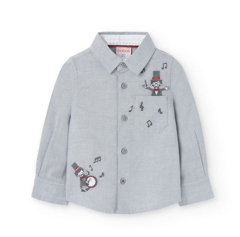Chemise oxford manches longues pour bébés