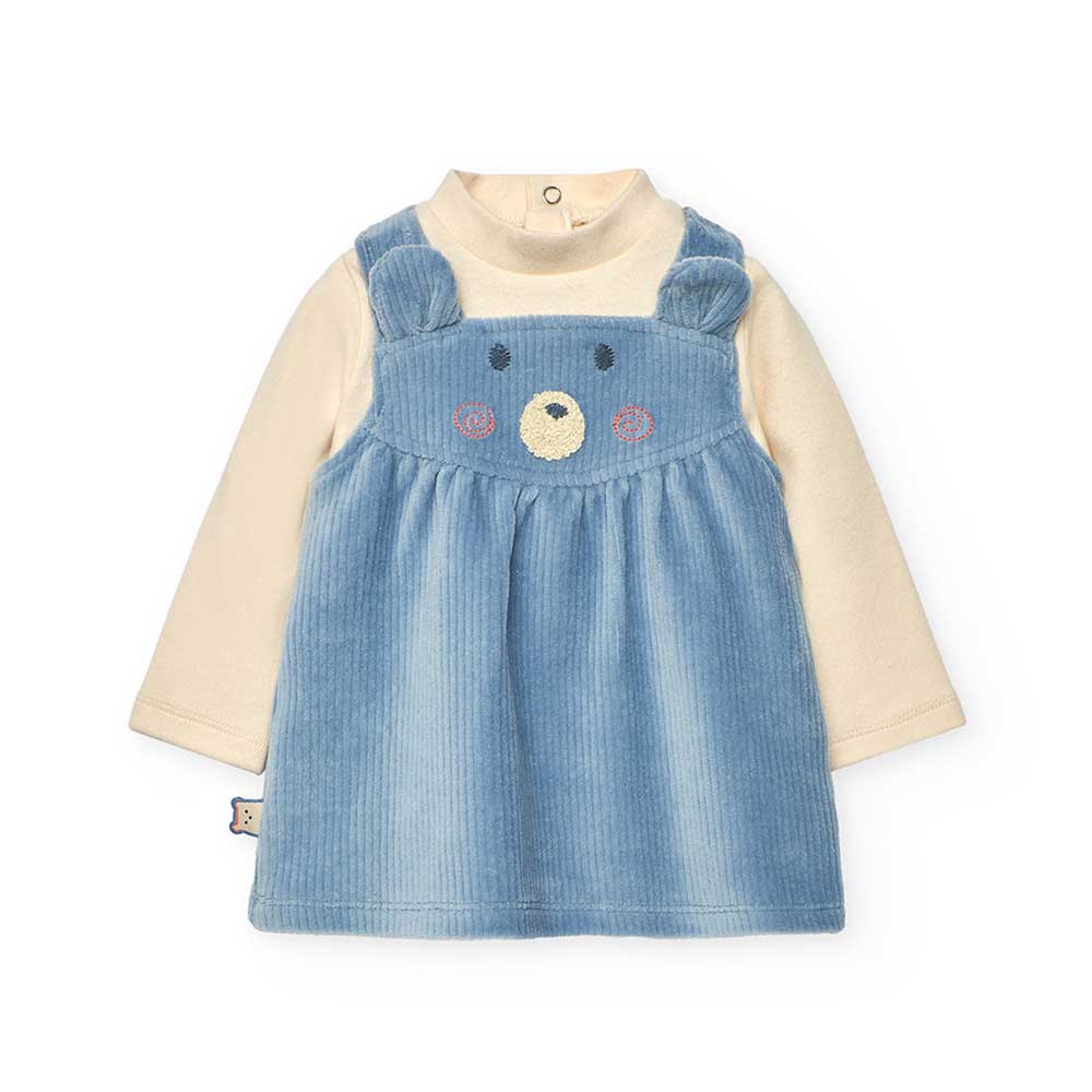 Composizione: Pelele:95%cotone 5%elastan Vestito:59%cotone 39%poliestere 2%elastan Rivestimento:1...