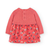 Vestito in maglia - BOBOLI - Sesso: Bambina - Colore: Arancione - Stagione: Autunno-Inverno