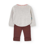 Completo 2 pezzi - BOBOLI - Sesso: Bambina - Colore: Beige - Stagione: Autunno-Inverno