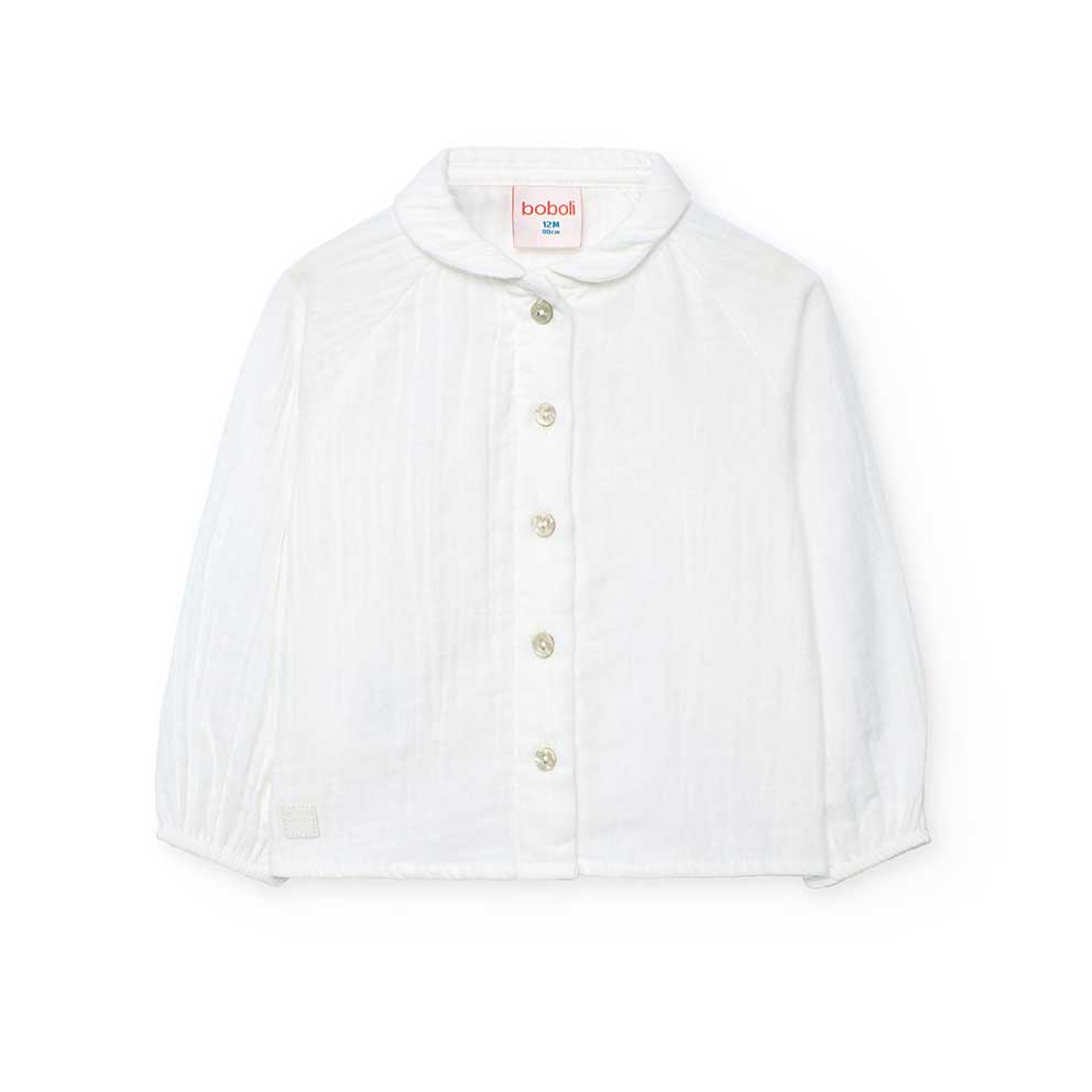 Chemise de la ligne Vêtements Fille Boboli, à manches longues et unie.

Composition : 100% coton ...