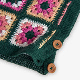 Gilet maglia - BOBOLI - Sesso: Bambina - Colore: Verde - Stagione: Autunno-Inverno