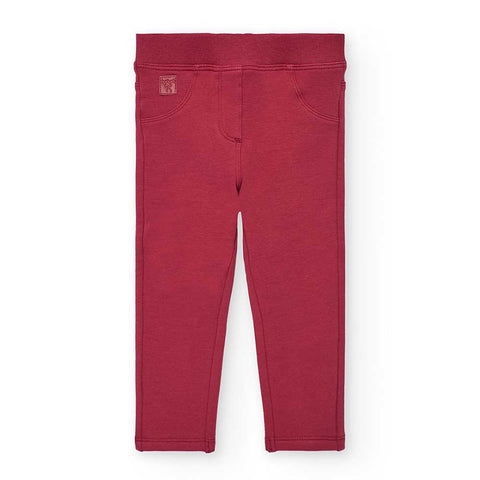 Pantaloni felpati basic - BOBOLI - Sesso: Bambina - Colore: Arancione - Stagione: Autunno-Inverno
