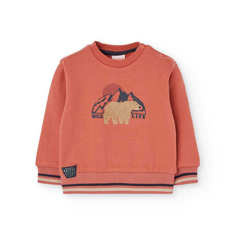 Felpa felpata - BOBOLI - Colore: Arancione - Stagione: Autunno-Inverno