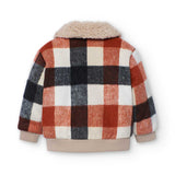 Checked jacket for boy