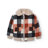 Checked jacket for boy