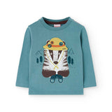 Maglietta jersey - BOBOLI - Colore: Verde - Stagione: Autunno-Inverno