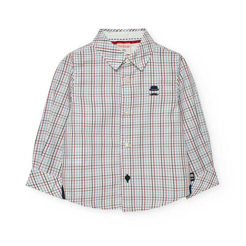 Chemise popeline à carreaux
