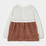 ROBE EN MAILLE ET VELOURS