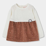 ROBE EN MAILLE ET VELOURS