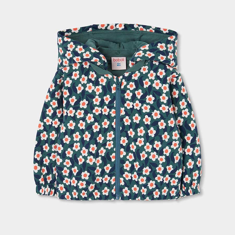 Cette veste polaire à capuche est idéale pour garder votre petite fille au chaud pendant les jour...