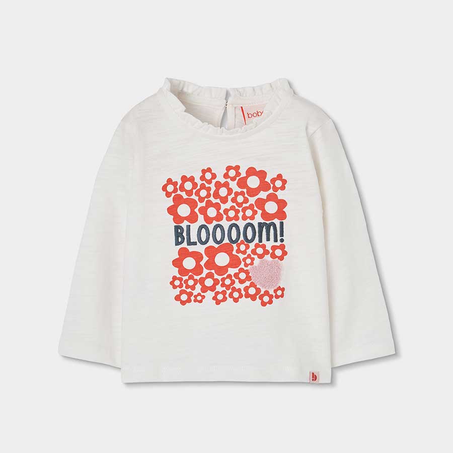 Ce t-shirt à manches longues orné d'un imprimé floral est idéal pour rendre les journées d'automn...
