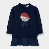 ROBE EN TRICOT À MOTIFS TRICOTÉS