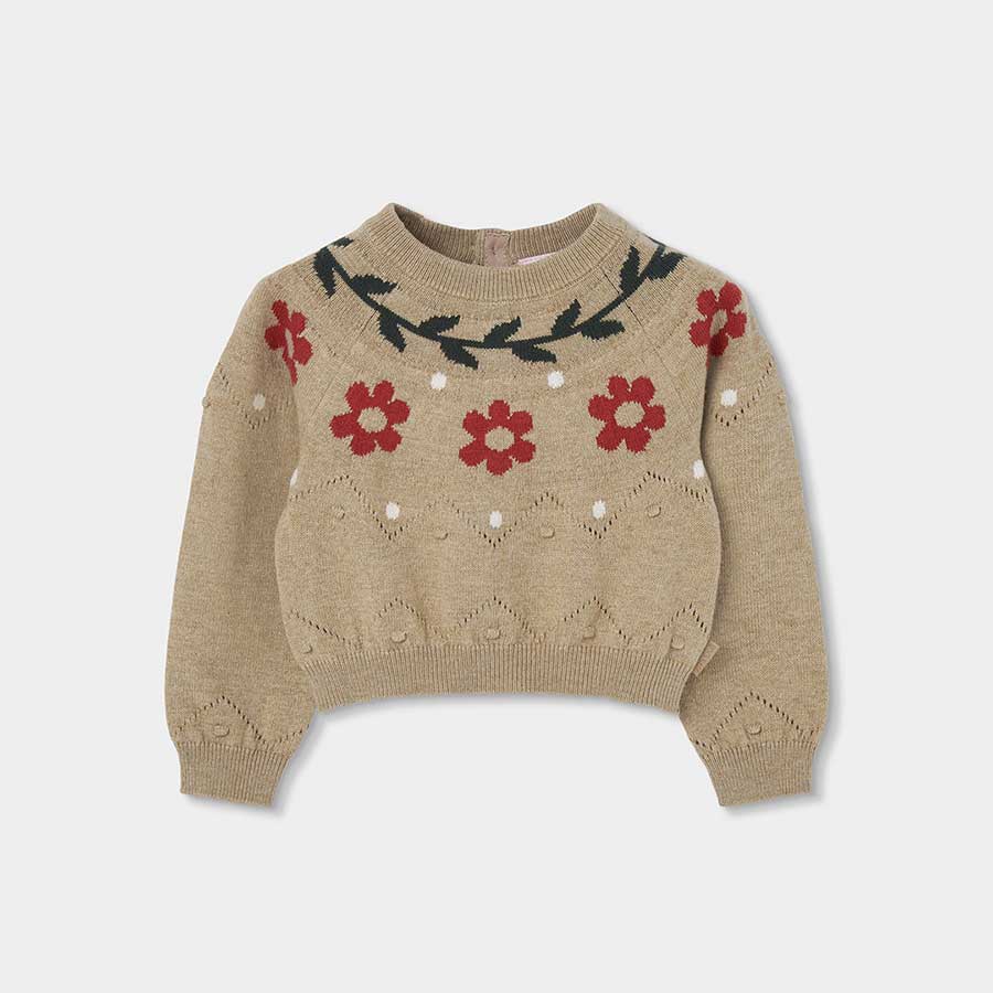 Enveloppez votre petite fille dans un pull bien chaud, idéal pour les saisons froides. Son motif ...