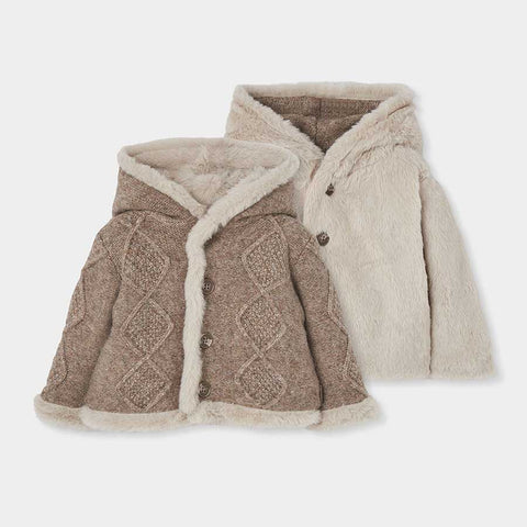 VESTE EN TRICOT RÉVERSIBLE