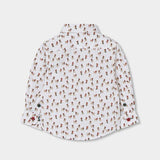 CHEMISE EN POPLINE IMPRIMÉE