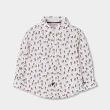 CHEMISE EN POPLINE IMPRIMÉE