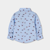 CHEMISE OXFORD À MOTIF D'HÉLICOPTÈRES