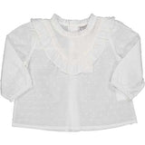 BLUSA M/L MUSSOLA PLUMETIS - BIRBA - Sesso: Bambina - Colore: Panna - Stagione: Primavera-Estate