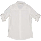 CAMICIA M/L MISTO LINO - BIRBA - Colore: Bianco - Stagione: Primavera-Estate