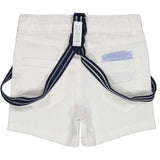 BERMUDA DRILL STRETCH C/BRETELLE - BIRBA - Colore: Bianco - Stagione: Primavera-Estate