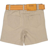 BERMUDES EN LIN MÉLANGÉ AVEC CEINTURE