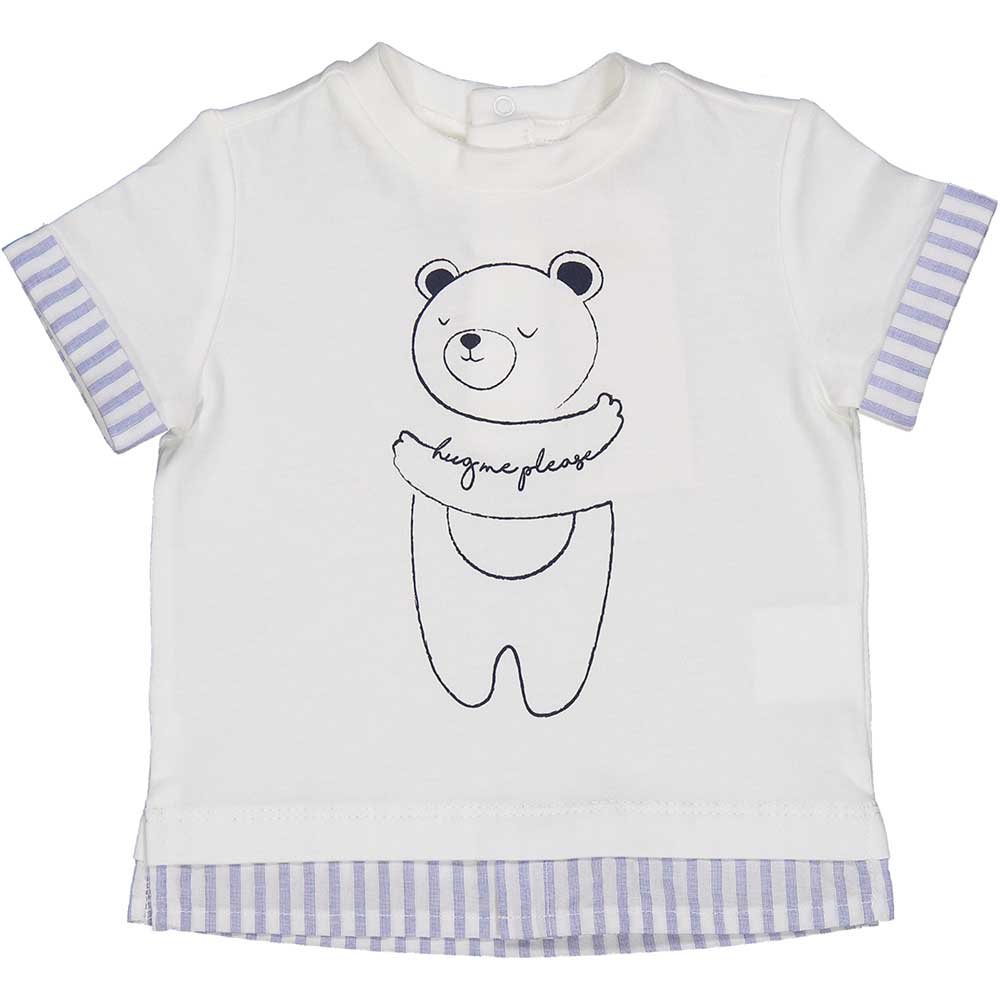 
Maglietta della Linea Abbigliamento Bambino Birba, a manica corta con orsetto stampato sul davan...